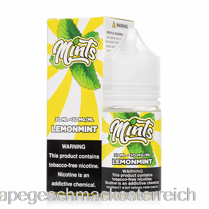 Zitronenminzsalze – Mints Vape Co – 30 Ml, 50 Mg Vape-Geschmack